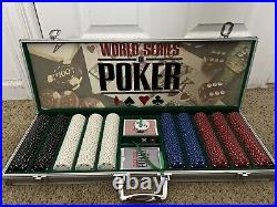 World Series Of Poker 500 Chip Set Clay Chips Metal Carrying Case 10g Chips