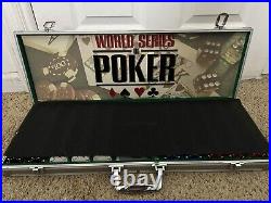 World Series Of Poker 500 Chip Set Clay Chips Metal Carrying Case 10g Chips