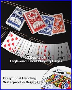 YUZPKRSI Clay Poker Chips, 300PCS 14 Gram Poker Chip Set with K-Type Shock Poker