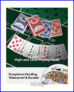 YUZPKRSI Clay Poker Chips, 500PCS 14 Gram Poker Chip Set with K-Type Shock Re