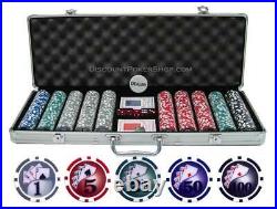 Yin Yang Clay Poker Chip Set 500 piece With Case Reinforced Structure Heavy